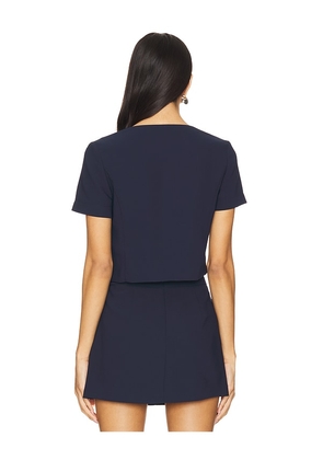 Amanda Uprichard Benton Top in Navy. Size M. Also in S, XS.
