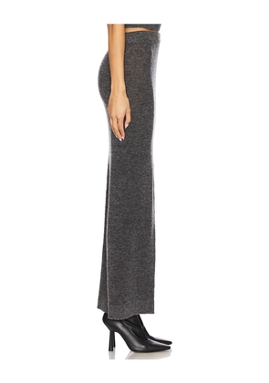 EAVES Mae Maxi Knit Skirt in Charcoal. Size M. Also in L, S, XL, XS, XXS.