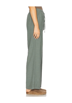Bobi Wide Leg Jogger in Sage. Size XL. Also in XS.