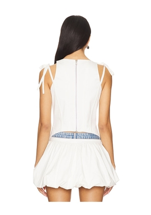 Ceren Ocak Corset in White. Size M. Also in L, XS.