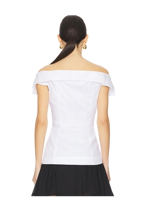 Bardot Eliora Button Front Top in White. Size 4. Also in 6.