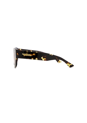 Bottega Veneta Square Sunglasses in Brown.