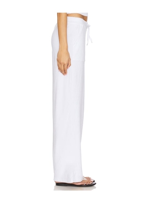 Bobi Wide Leg Pant in White. Size M. Also in L.