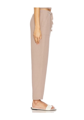 Bobi Beach Pant in Taupe. Size M. Also in S, XS, L, XL.