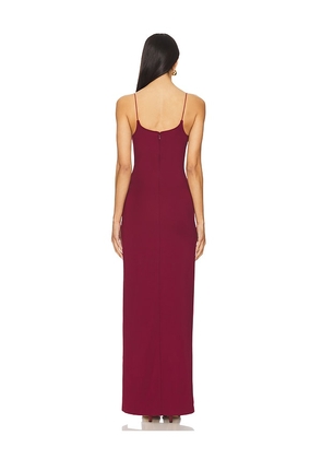 Camila Coelho Nova Maxi Dress in Burgundy. Size M. Also in S, L, XL.