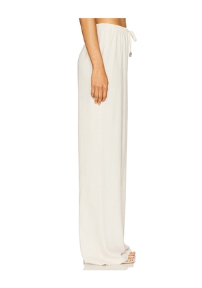 ALL THE WAYS Beth Drawstring Pant in Neutral. Size S. Also in L, XXS.
