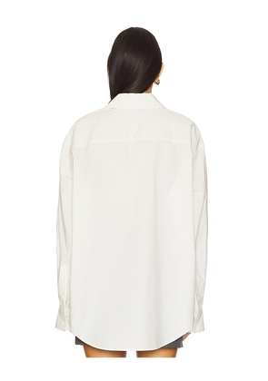 EAVES Kfir Shirt in Ivory. Size M. Also in S, XL, XS.