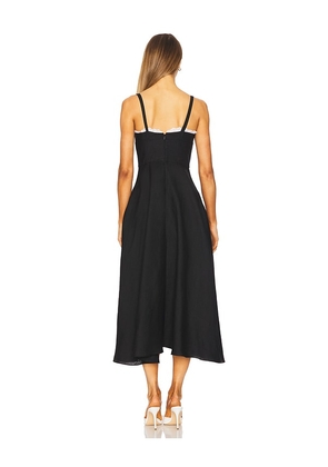 Alejandra Alonso Rojas Bustier Maxi Dress in Black. Size 6. Also in 4.
