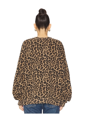 ANINE BING Miles Sweatshirt in Brown. Size XS. Also in S, M, L.