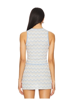 DEVON WINDSOR Lata Top in Baby Blue. Size M. Also in S, L.
