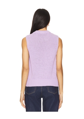 EAVES Daisy Sleeveless Knit Vest in Lavender. Size M. Also in L.