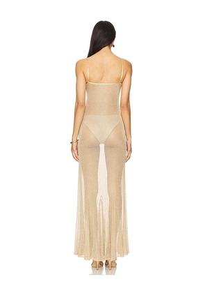 Bella Venice The Serafina Dress in Metallic Gold. Size M. Also in L.