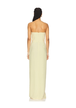 Amanda Uprichard x REVOLVE Cherri Gown in Lemon. Size M. Also in L, S, XL, XS.
