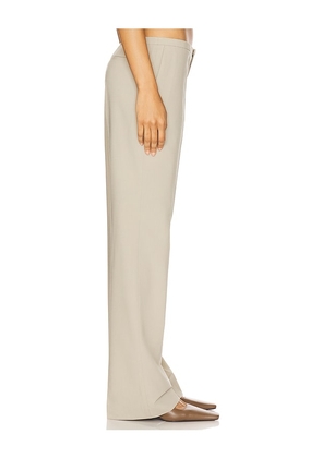 EAVES Colby Low Rise Trouser in Beige. Size M. Also in S, L, XL.