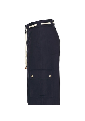 DrÃ´le De Monsieur Workwear Chevron Shorts in Navy. Size S. Also in M.
