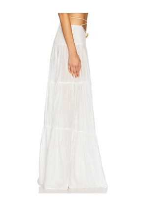 Cin Cin Song Orchid Skirt in White. Size M. Also in L, S, XS.