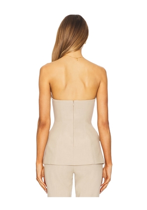 Bardot Kylian Button Front Top in Tan. Size 12. Also in 2, 4, 6, 8, 10.