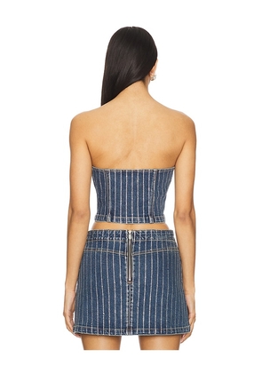 Abrand Academia Bustier in Blue. Size XS. Also in S.