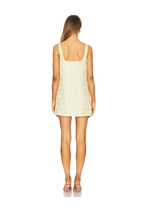 Amanda Uprichard Rinaldi Mini Dress in Lemon. Size M. Also in L, XL.