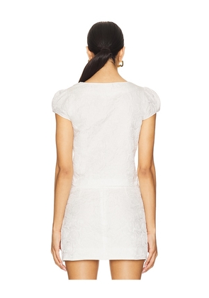 Amanda Uprichard Bryant Top in White. Size M. Also in L, XL.