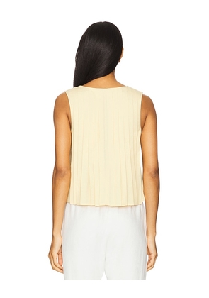 Elodie the Label Kali Linen Top in Lemon. Size S. Also in XS, M, L.