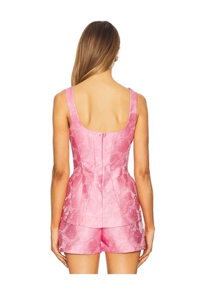 Amanda Uprichard Empire Top in Rose. Size M. Also in L, S, XS.