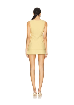Amanda Uprichard x REVOLVE Kya Romper in Lemon. Size M. Also in S, L.