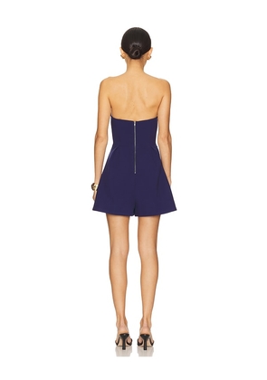 Bardot x REVOLVE Karoline Strapless Playsuit in Navy. Size 12. Also in 4, 2, 6, 8, 10.