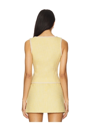 Amanda Uprichard Caligari Vest in Yellow. Size M. Also in L, S, XS.