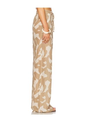 Enza Costa Cupro Resort Pant in Tan. Size 1. Also in 2.