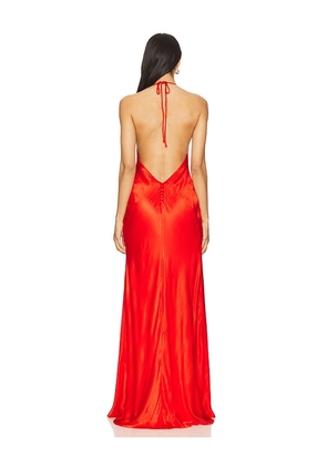 Bardot Yve Halter Dress in Red. Size 10. Also in 8.