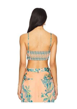 HEMANT AND NANDITA Bandeau in Pink,Blue. Size S. Also in XS.