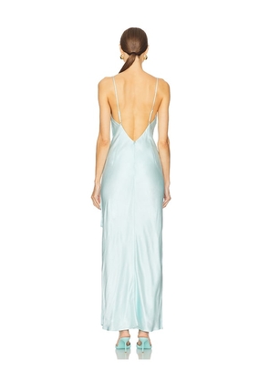 Bardot Renu Cowl Neck Maxi Dress in Baby Blue. Size 12. Also in 6, 8, 10.