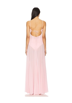 Camila Coelho Dia Maxi Dress in Pink. Size S. Also in M, XL.