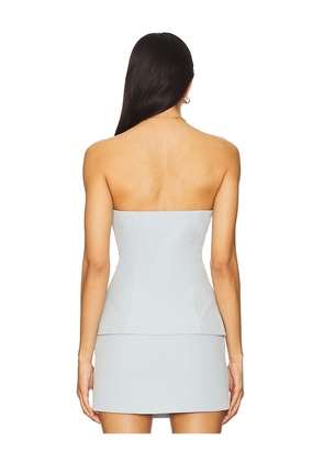 ALL THE WAYS Anslie Strapless Top in Light Grey. Size M. Also in L, S, XS.