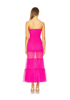 Bardot x REVOLVE Azura Strapless Dress in Fuchsia. Size 4. Also in 2, 6.