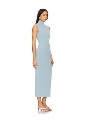 Camila Coelho Phoebe Midi Knit Dress in Baby Blue. Size M. Also in L, XL.