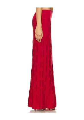 ASTA RESORT Lorena Skirt in Red. Size M. Also in S.