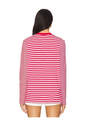 etre cecile Merci Breton Long Sleeve Tshirt in Red. Size S. Also in XS.