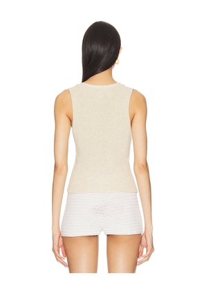 Autumn Cashmere Shaker Vest in Neutral. Size M. Also in XS, S, L, XL.