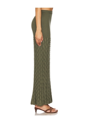 Agua Bendita x REVOLVE Theodora Skirt in Sage. Size M. Also in L.