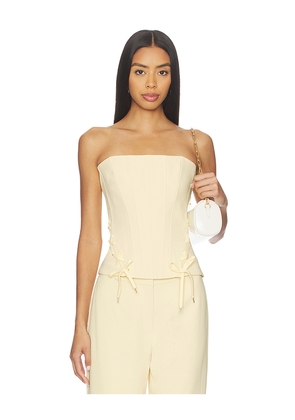 Amanda Uprichard Hathaway Top in Yellow. Size M. Also in L, S, XL, XS.