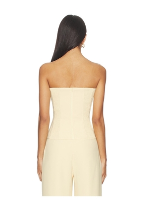 Amanda Uprichard Hathaway Top in Yellow. Size M. Also in L, S, XL, XS.