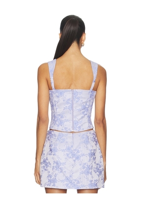 Amanda Uprichard Candice Top in Lavender. Size L. Also in M, S, XS.