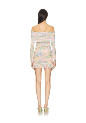 AFRM Fay Dress in Green,Blush. Size L. Also in XL.