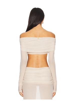 Bananhot Lena Shirt in Cream. Size M. Also in L, S, XL.