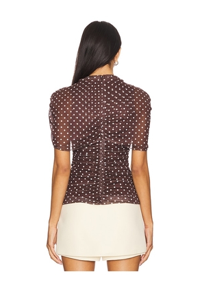 Amanda Uprichard x REVOLVE Evianna Top in Brown. Size S. Also in M, XS.