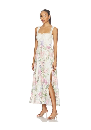 Charo Ruiz Ibiza Crissy Long Dress in Cream. Size L. Also in XS, XL.