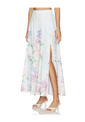Charo Ruiz Ibiza Long Skirt Ventine in Baby Blue. Size L. Also in S, XS, M, XL.