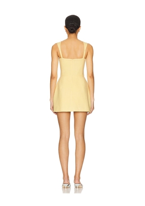 Amanda Uprichard x REVOLVE Bethany Skort Romper in Lemon. Size M. Also in L, S, XL.